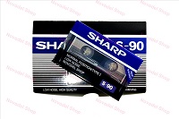 SHARP S-90 Audiokassetten in einer Box